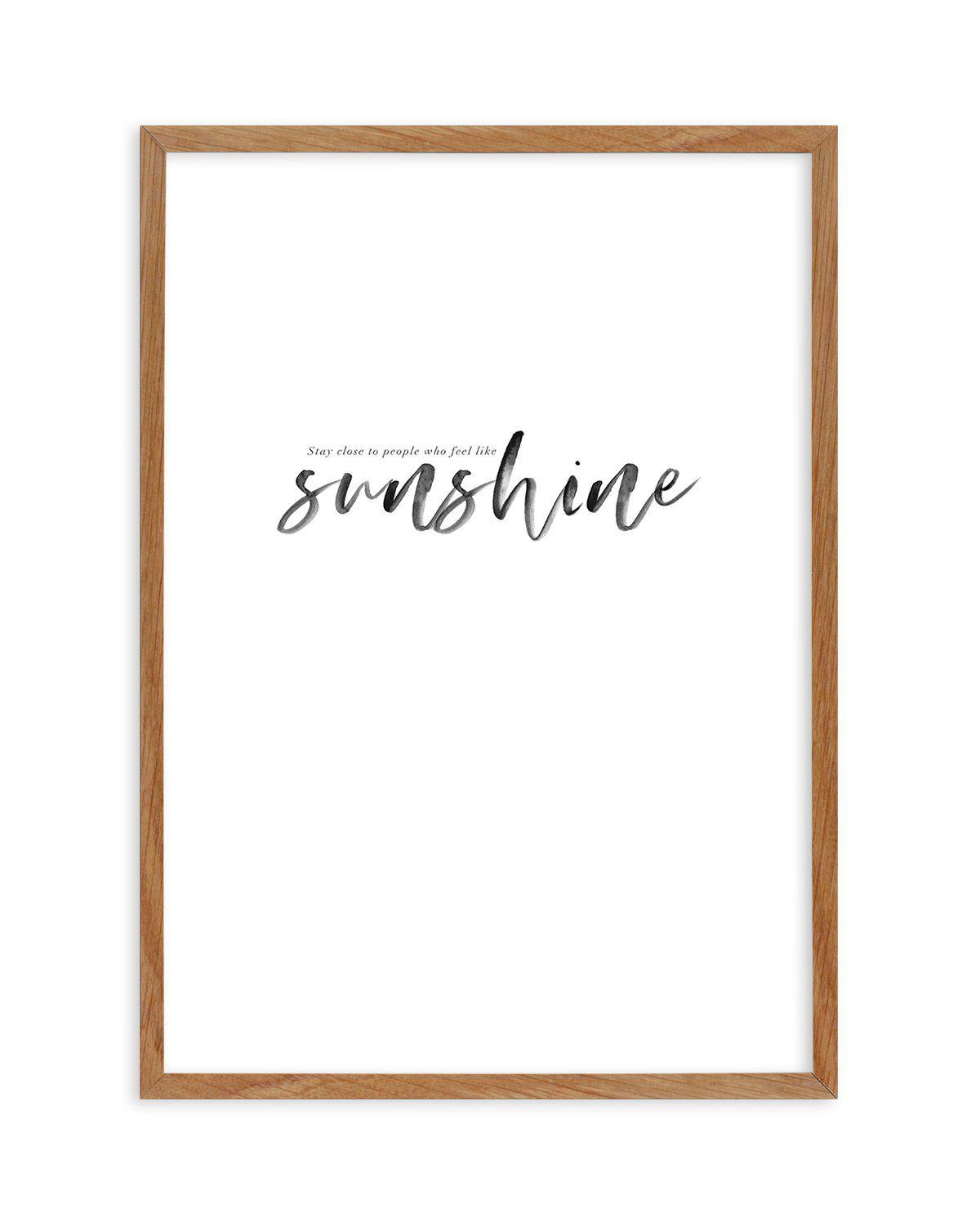 Feel Like Sunshine Art Print-PRINT-Olive et Oriel-Olive et Oriel-50x70 cm | 19.6" x 27.5"-Walnut-With White Border-Buy-Australian-Art-Prints-Online-with-Olive-et-Oriel-Your-Artwork-Specialists-Austrailia-Decorate-With-Coastal-Photo-Wall-Art-Prints-From-Our-Beach-House-Artwork-Collection-Fine-Poster-and-Framed-Artwork