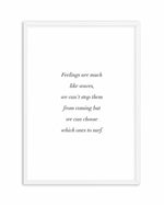 Feelings Are Like Waves Art Print-PRINT-Olive et Oriel-Olive et Oriel-A4 | 8.3" x 11.7" | 21 x 29.7cm-White-With White Border-Buy-Australian-Art-Prints-Online-with-Olive-et-Oriel-Your-Artwork-Specialists-Austrailia-Decorate-With-Coastal-Photo-Wall-Art-Prints-From-Our-Beach-House-Artwork-Collection-Fine-Poster-and-Framed-Artwork