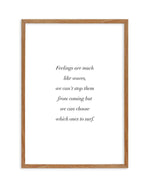 Feelings Are Like Waves Art Print-PRINT-Olive et Oriel-Olive et Oriel-50x70 cm | 19.6" x 27.5"-Walnut-With White Border-Buy-Australian-Art-Prints-Online-with-Olive-et-Oriel-Your-Artwork-Specialists-Austrailia-Decorate-With-Coastal-Photo-Wall-Art-Prints-From-Our-Beach-House-Artwork-Collection-Fine-Poster-and-Framed-Artwork