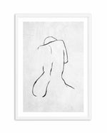 Female Form | Grey Art Print-PRINT-Olive et Oriel-Olive et Oriel-A5 | 5.8" x 8.3" | 14.8 x 21cm-White-With White Border-Buy-Australian-Art-Prints-Online-with-Olive-et-Oriel-Your-Artwork-Specialists-Austrailia-Decorate-With-Coastal-Photo-Wall-Art-Prints-From-Our-Beach-House-Artwork-Collection-Fine-Poster-and-Framed-Artwork