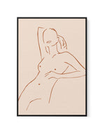 Female Form III | Terracotta | Framed Canvas-CANVAS-You can shop wall art online with Olive et Oriel for everything from abstract art to fun kids wall art. Our beautiful modern art prints and canvas art are available from large canvas prints to wall art paintings and our proudly Australian artwork collection offers only the highest quality framed large wall art and canvas art Australia - You can buy fashion photography prints or Hampton print posters and paintings on canvas from Olive et Oriel a