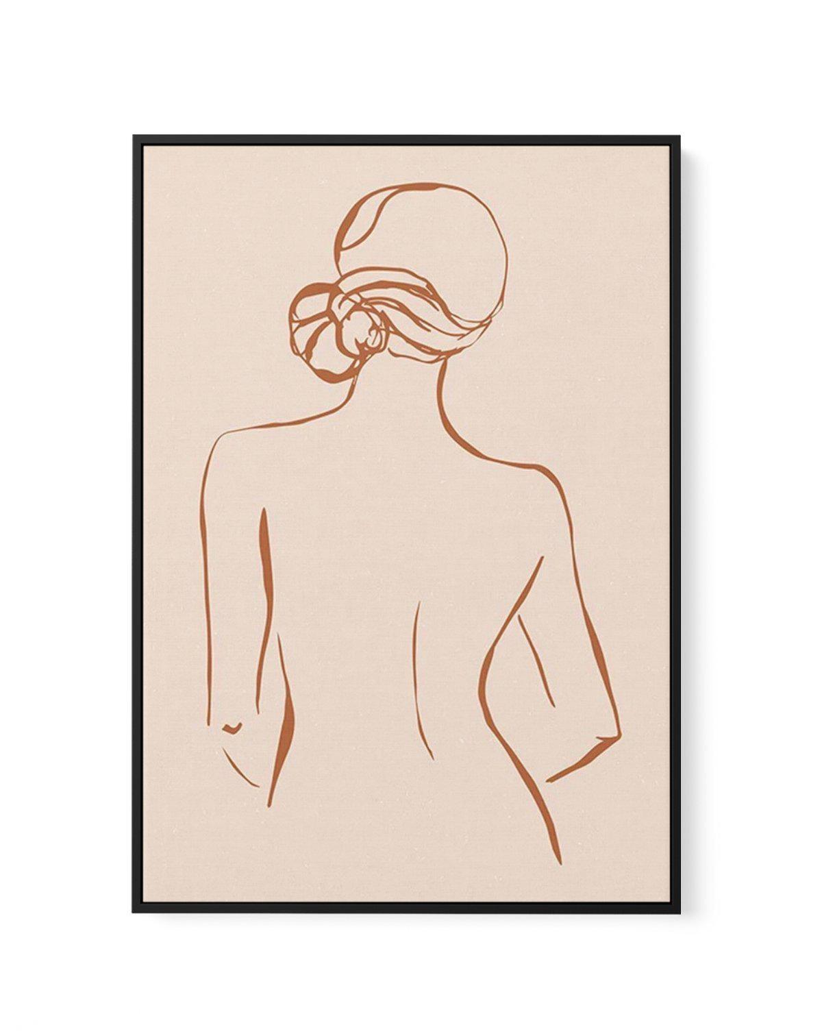 Female Form IV | Terracotta | Framed Canvas-CANVAS-You can shop wall art online with Olive et Oriel for everything from abstract art to fun kids wall art. Our beautiful modern art prints and canvas art are available from large canvas prints to wall art paintings and our proudly Australian artwork collection offers only the highest quality framed large wall art and canvas art Australia - You can buy fashion photography prints or Hampton print posters and paintings on canvas from Olive et Oriel an