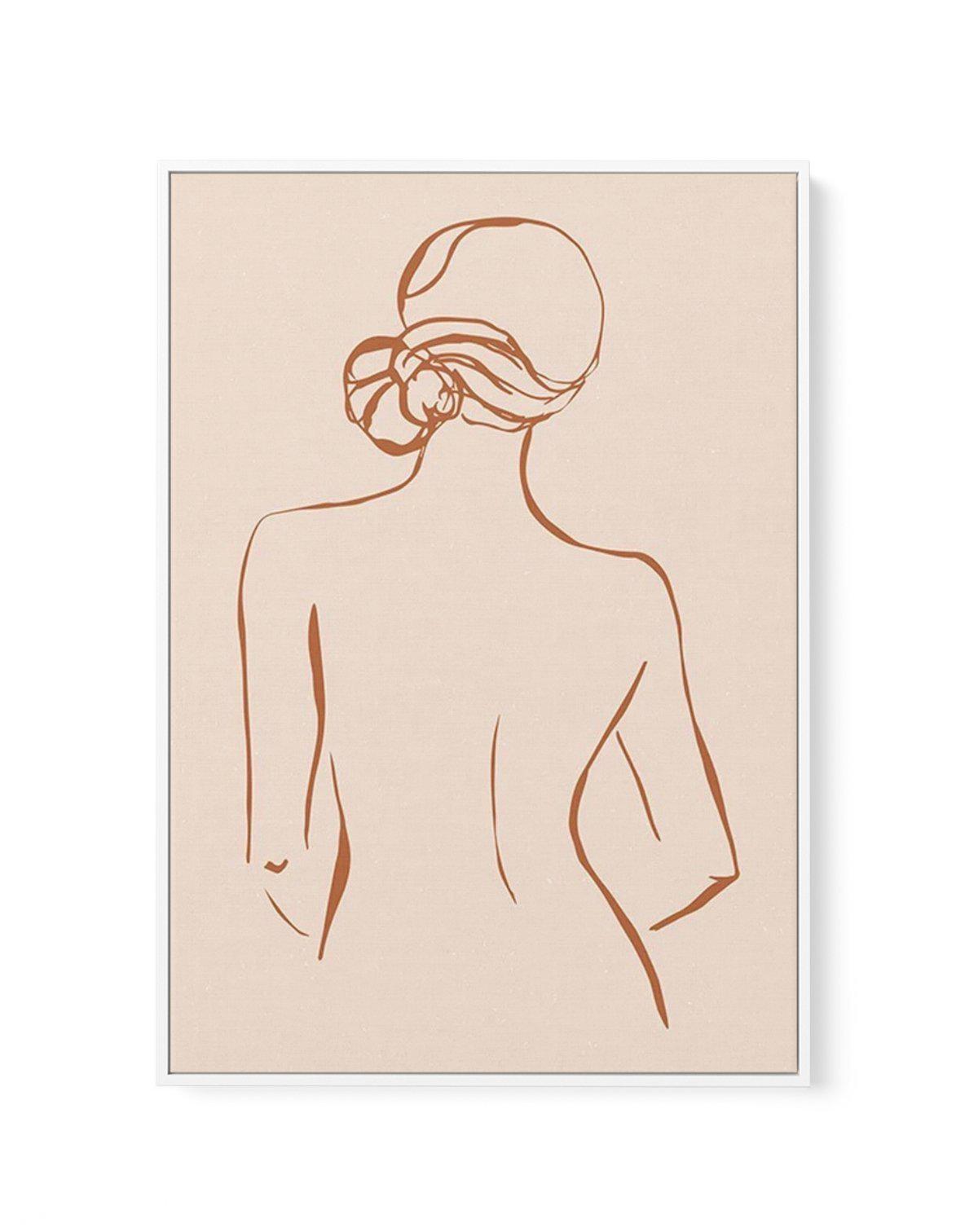 Female Form IV | Terracotta | Framed Canvas-CANVAS-You can shop wall art online with Olive et Oriel for everything from abstract art to fun kids wall art. Our beautiful modern art prints and canvas art are available from large canvas prints to wall art paintings and our proudly Australian artwork collection offers only the highest quality framed large wall art and canvas art Australia - You can buy fashion photography prints or Hampton print posters and paintings on canvas from Olive et Oriel an