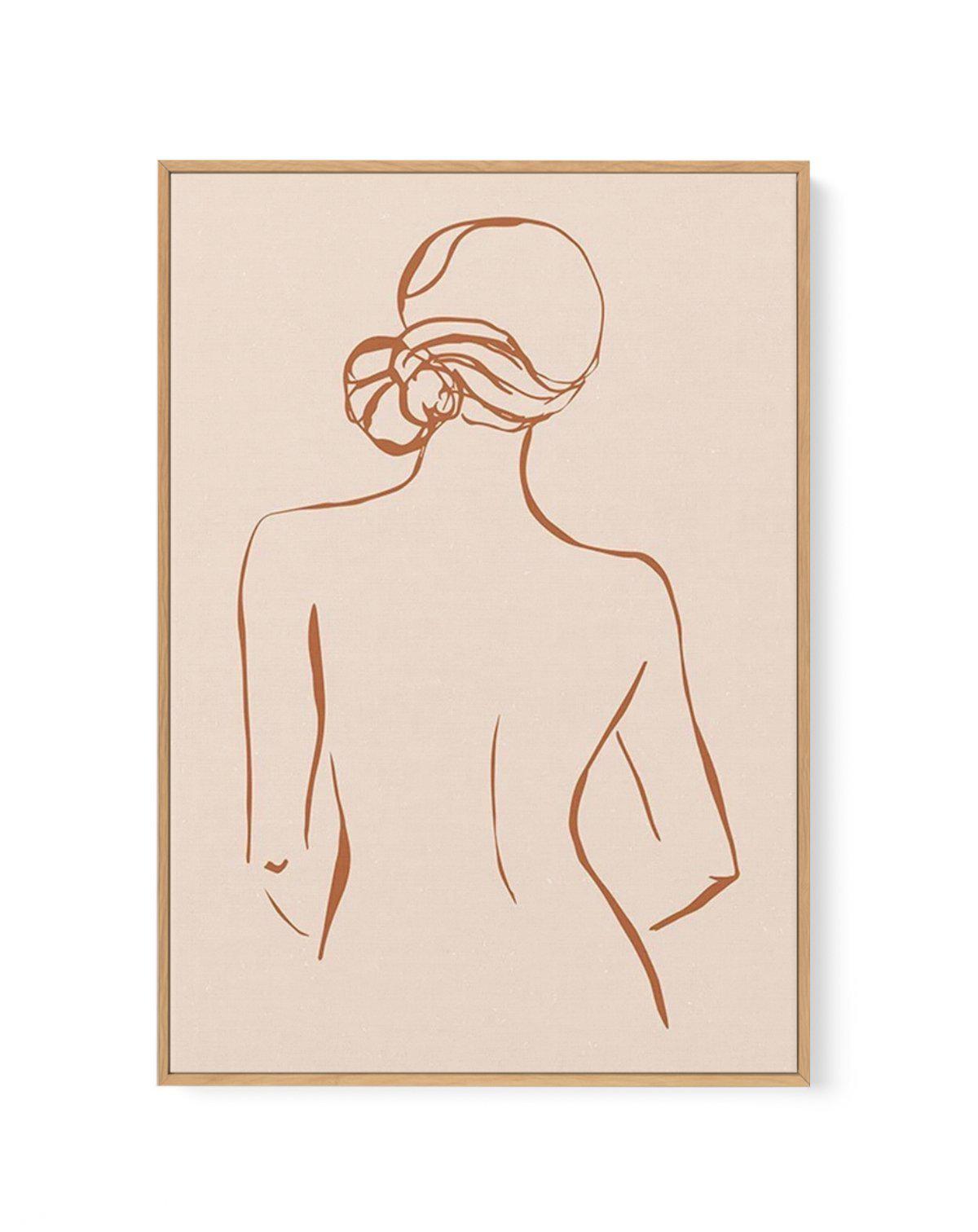 Female Form IV | Terracotta | Framed Canvas-CANVAS-You can shop wall art online with Olive et Oriel for everything from abstract art to fun kids wall art. Our beautiful modern art prints and canvas art are available from large canvas prints to wall art paintings and our proudly Australian artwork collection offers only the highest quality framed large wall art and canvas art Australia - You can buy fashion photography prints or Hampton print posters and paintings on canvas from Olive et Oriel an