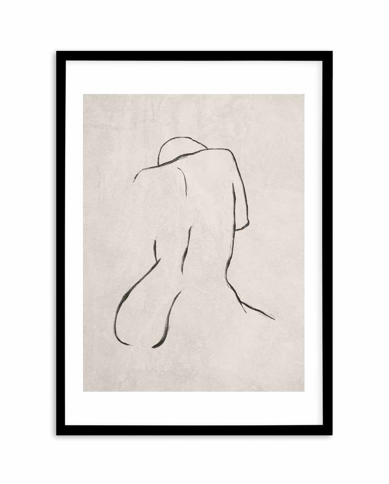 Female Form | Terra Art Print-PRINT-Olive et Oriel-Olive et Oriel-A5 | 5.8" x 8.3" | 14.8 x 21cm-Black-With White Border-Buy-Australian-Art-Prints-Online-with-Olive-et-Oriel-Your-Artwork-Specialists-Austrailia-Decorate-With-Coastal-Photo-Wall-Art-Prints-From-Our-Beach-House-Artwork-Collection-Fine-Poster-and-Framed-Artwork