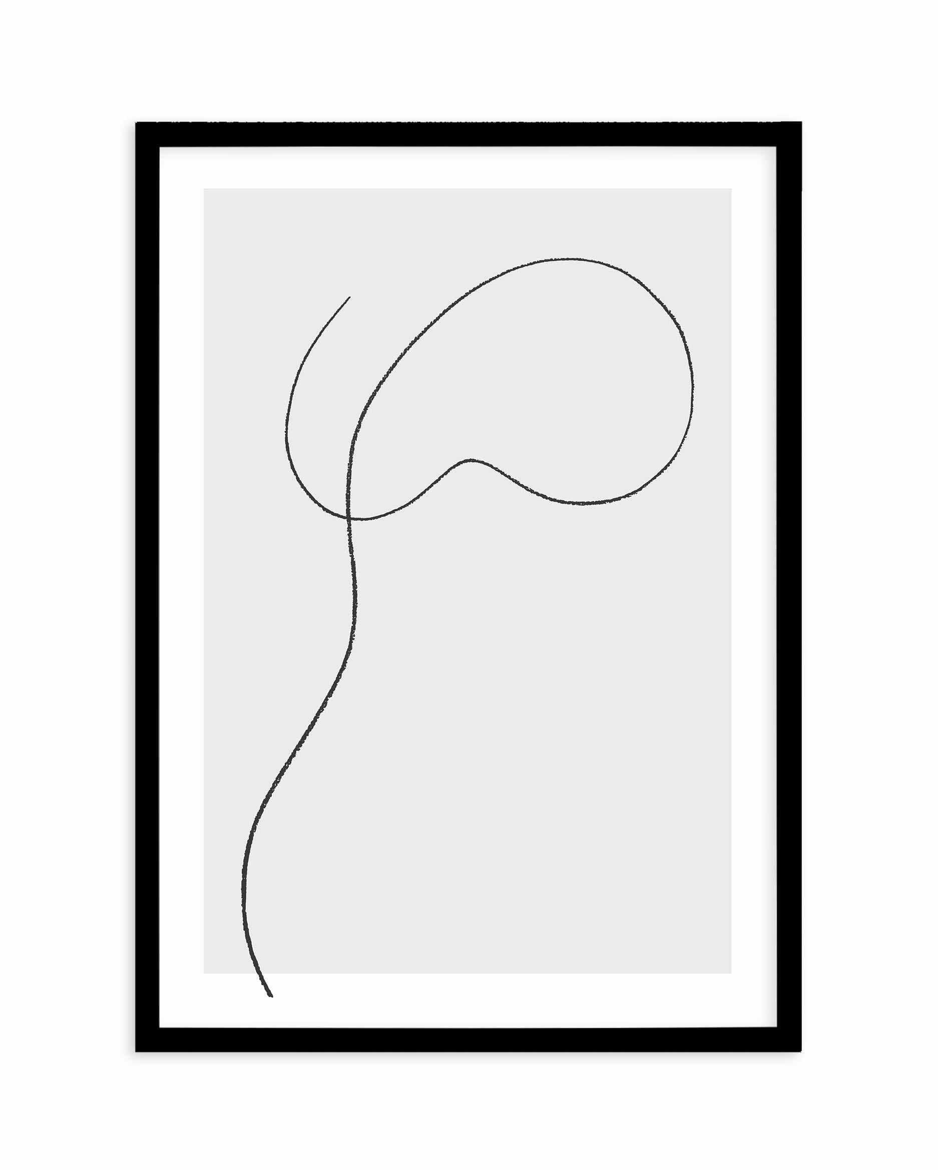 Female Line Art Print-PRINT-Olive et Oriel-Olive et Oriel-A5 | 5.8" x 8.3" | 14.8 x 21cm-Black-With White Border-Buy-Australian-Art-Prints-Online-with-Olive-et-Oriel-Your-Artwork-Specialists-Austrailia-Decorate-With-Coastal-Photo-Wall-Art-Prints-From-Our-Beach-House-Artwork-Collection-Fine-Poster-and-Framed-Artwork