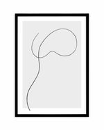 Female Line Art Print-PRINT-Olive et Oriel-Olive et Oriel-A5 | 5.8" x 8.3" | 14.8 x 21cm-Black-With White Border-Buy-Australian-Art-Prints-Online-with-Olive-et-Oriel-Your-Artwork-Specialists-Austrailia-Decorate-With-Coastal-Photo-Wall-Art-Prints-From-Our-Beach-House-Artwork-Collection-Fine-Poster-and-Framed-Artwork