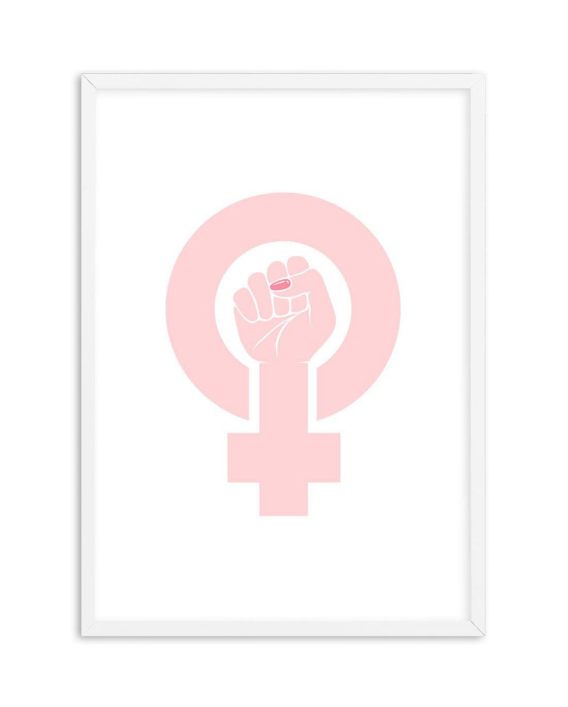 Female Power Symbol Art Print-PRINT-Olive et Oriel-Olive et Oriel-A5 | 5.8" x 8.3" | 14.8 x 21cm-White-With White Border-Buy-Australian-Art-Prints-Online-with-Olive-et-Oriel-Your-Artwork-Specialists-Austrailia-Decorate-With-Coastal-Photo-Wall-Art-Prints-From-Our-Beach-House-Artwork-Collection-Fine-Poster-and-Framed-Artwork