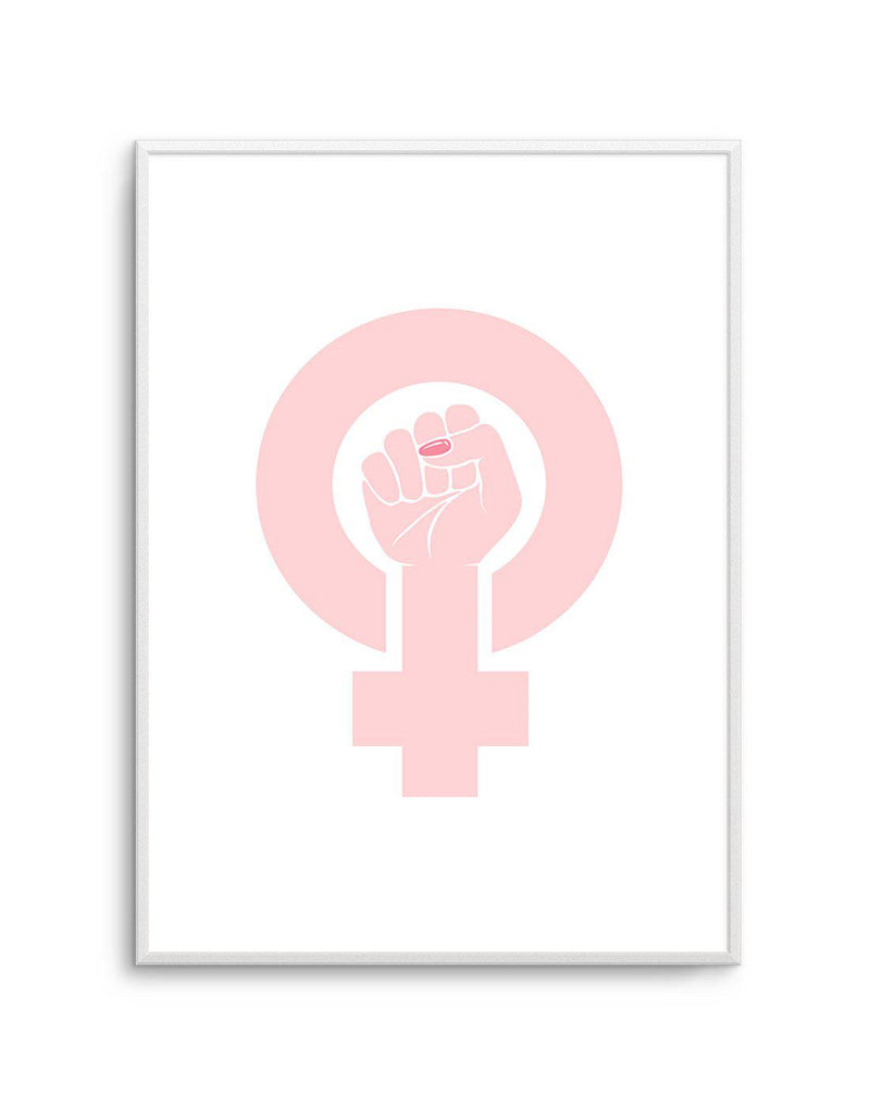 Female Power Symbol Art Print-PRINT-Olive et Oriel-Olive et Oriel-A5 | 5.8" x 8.3" | 14.8 x 21cm-Unframed Art Print-With White Border-Buy-Australian-Art-Prints-Online-with-Olive-et-Oriel-Your-Artwork-Specialists-Austrailia-Decorate-With-Coastal-Photo-Wall-Art-Prints-From-Our-Beach-House-Artwork-Collection-Fine-Poster-and-Framed-Artwork