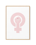 Female Power Symbol | Framed Canvas-CANVAS-You can shop wall art online with Olive et Oriel for everything from abstract art to fun kids wall art. Our beautiful modern art prints and canvas art are available from large canvas prints to wall art paintings and our proudly Australian artwork collection offers only the highest quality framed large wall art and canvas art Australia - You can buy fashion photography prints or Hampton print posters and paintings on canvas from Olive et Oriel and have t