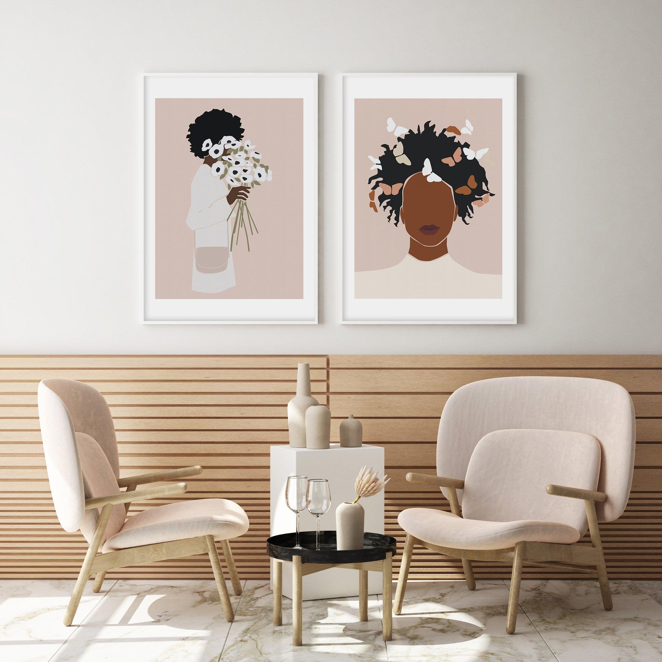 Femme Aux Papillons Art Print-PRINT-Olive et Oriel-Olive et Oriel-Buy-Australian-Art-Prints-Online-with-Olive-et-Oriel-Your-Artwork-Specialists-Austrailia-Decorate-With-Coastal-Photo-Wall-Art-Prints-From-Our-Beach-House-Artwork-Collection-Fine-Poster-and-Framed-Artwork