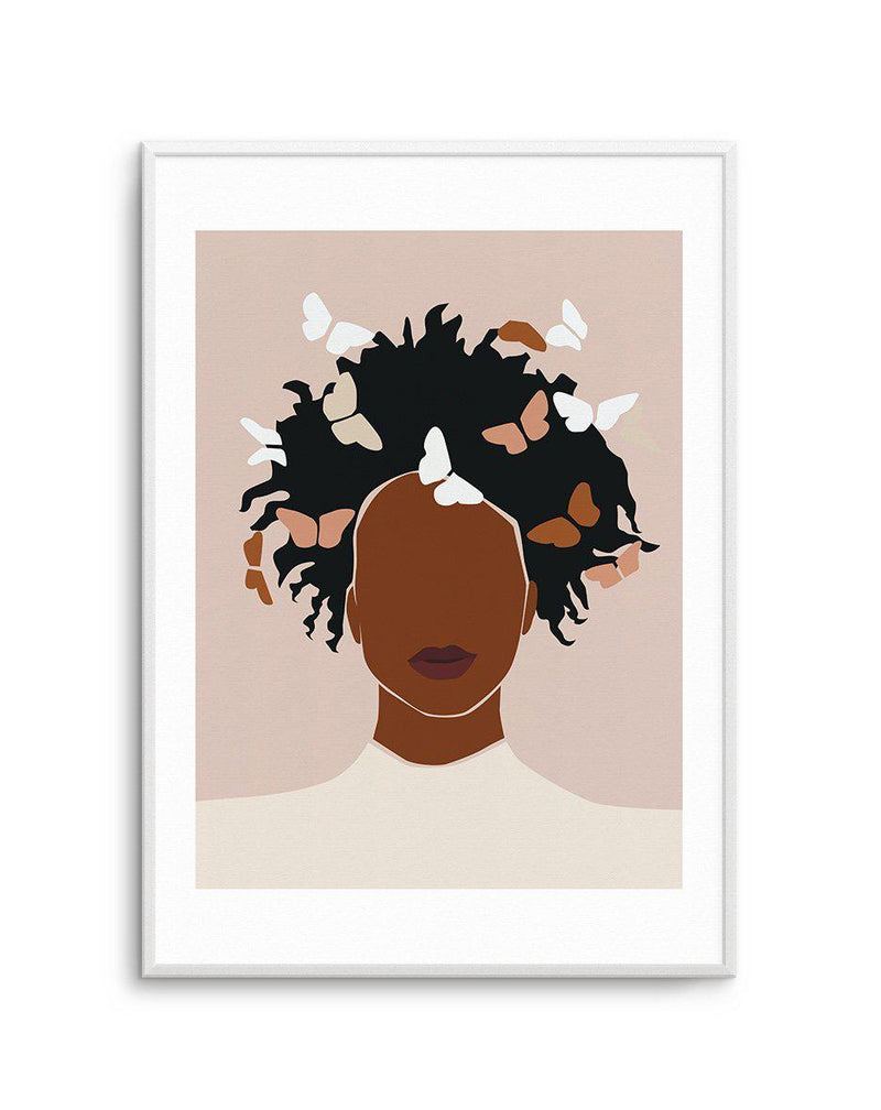 Femme Aux Papillons Art Print-PRINT-Olive et Oriel-Olive et Oriel-A5 | 5.8" x 8.3" | 14.8 x 21cm-Unframed Art Print-With White Border-Buy-Australian-Art-Prints-Online-with-Olive-et-Oriel-Your-Artwork-Specialists-Austrailia-Decorate-With-Coastal-Photo-Wall-Art-Prints-From-Our-Beach-House-Artwork-Collection-Fine-Poster-and-Framed-Artwork