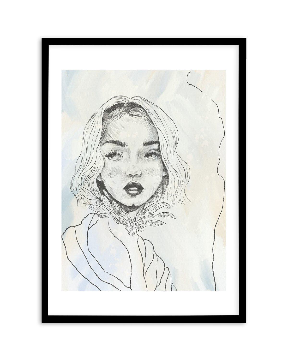 Femme en Lignes I Art Print-PRINT-Olive et Oriel-Olive et Oriel-A5 | 5.8" x 8.3" | 14.8 x 21cm-Black-With White Border-Buy-Australian-Art-Prints-Online-with-Olive-et-Oriel-Your-Artwork-Specialists-Austrailia-Decorate-With-Coastal-Photo-Wall-Art-Prints-From-Our-Beach-House-Artwork-Collection-Fine-Poster-and-Framed-Artwork