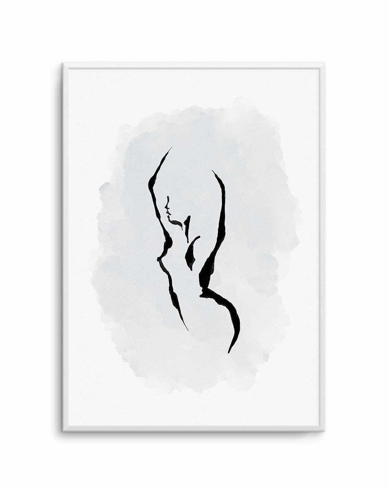 Femme in Periwinkle Blue Art Print-PRINT-Olive et Oriel-Olive et Oriel-A5 | 5.8" x 8.3" | 14.8 x 21cm-Unframed Art Print-With White Border-Buy-Australian-Art-Prints-Online-with-Olive-et-Oriel-Your-Artwork-Specialists-Austrailia-Decorate-With-Coastal-Photo-Wall-Art-Prints-From-Our-Beach-House-Artwork-Collection-Fine-Poster-and-Framed-Artwork