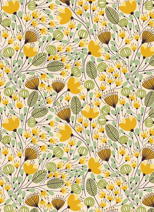 Fields of Flowers Wallpaper - Olive et Oriel