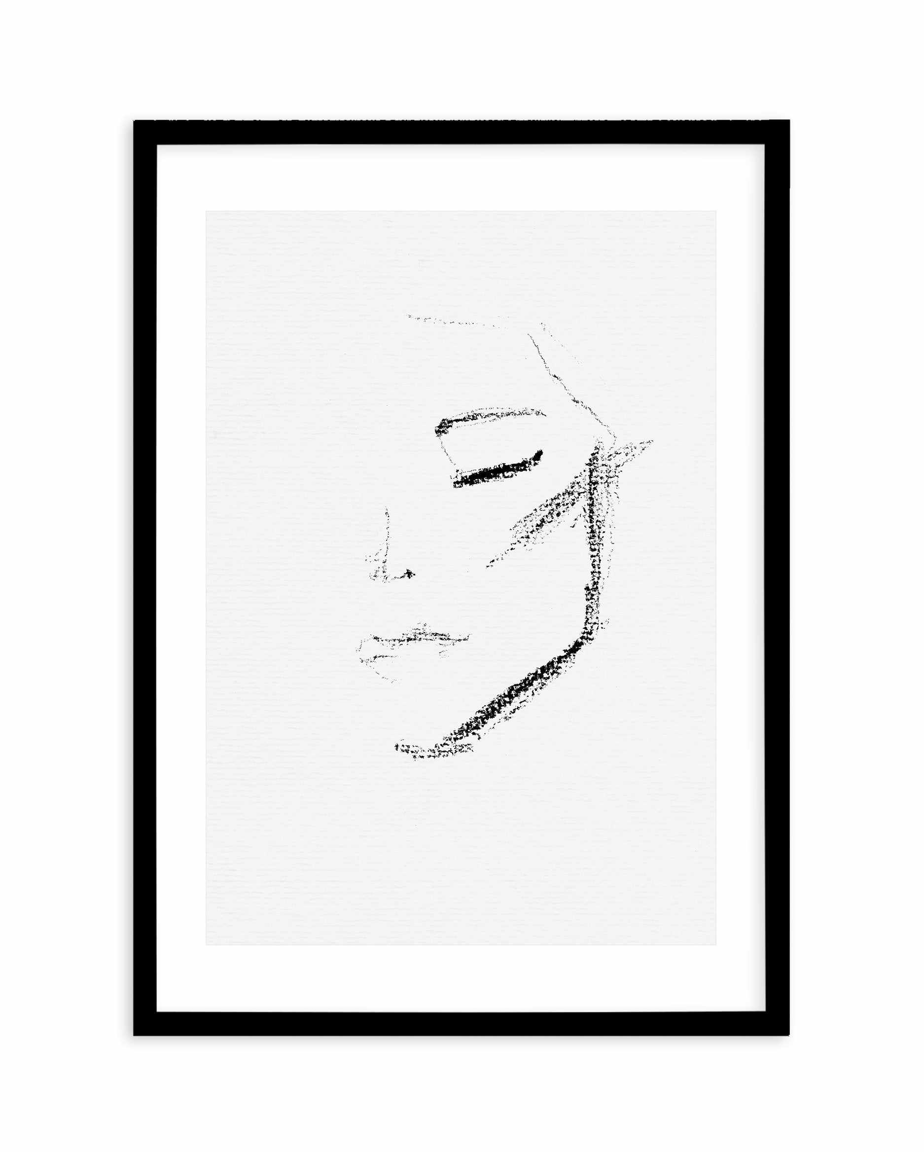 Fille Abstraite Art Print-PRINT-Olive et Oriel-Olive et Oriel-70x100 cm | 27.5" x 39.3"-Black-With White Border-Buy-Australian-Art-Prints-Online-with-Olive-et-Oriel-Your-Artwork-Specialists-Austrailia-Decorate-With-Coastal-Photo-Wall-Art-Prints-From-Our-Beach-House-Artwork-Collection-Fine-Poster-and-Framed-Artwork