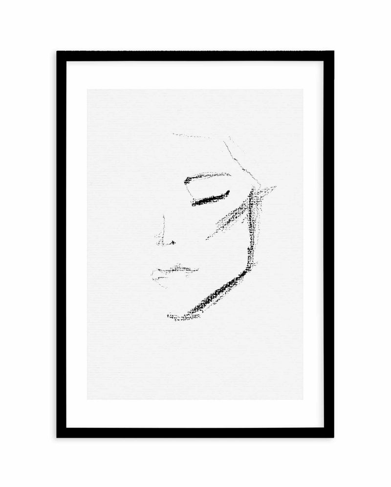 Fille Abstraite Art Print-PRINT-Olive et Oriel-Olive et Oriel-70x100 cm | 27.5" x 39.3"-Black-With White Border-Buy-Australian-Art-Prints-Online-with-Olive-et-Oriel-Your-Artwork-Specialists-Austrailia-Decorate-With-Coastal-Photo-Wall-Art-Prints-From-Our-Beach-House-Artwork-Collection-Fine-Poster-and-Framed-Artwork