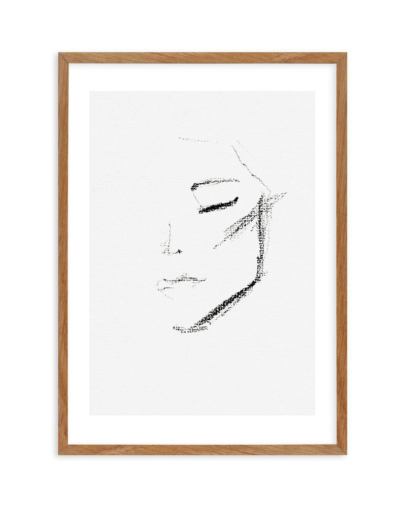 Fille Abstraite Art Print-PRINT-Olive et Oriel-Olive et Oriel-50x70 cm | 19.6" x 27.5"-Walnut-With White Border-Buy-Australian-Art-Prints-Online-with-Olive-et-Oriel-Your-Artwork-Specialists-Austrailia-Decorate-With-Coastal-Photo-Wall-Art-Prints-From-Our-Beach-House-Artwork-Collection-Fine-Poster-and-Framed-Artwork