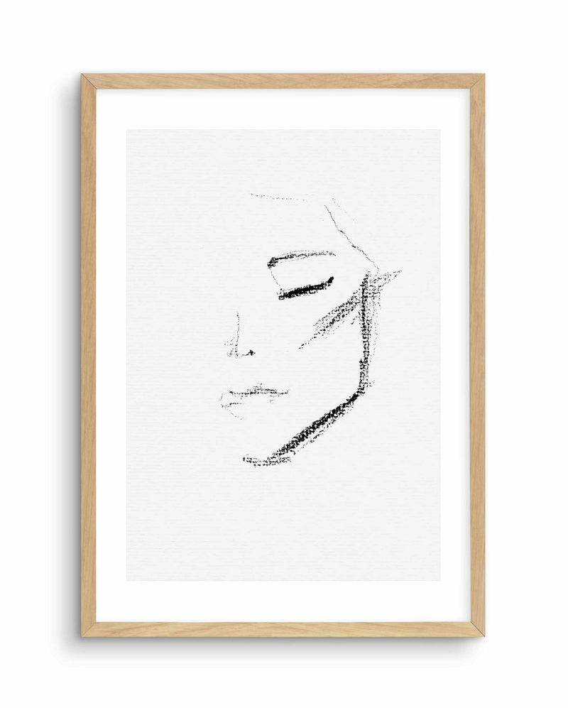Fille Abstraite Art Print-PRINT-Olive et Oriel-Olive et Oriel-A4 | 8.3" x 11.7" | 21 x 29.7cm-Oak-With White Border-Buy-Australian-Art-Prints-Online-with-Olive-et-Oriel-Your-Artwork-Specialists-Austrailia-Decorate-With-Coastal-Photo-Wall-Art-Prints-From-Our-Beach-House-Artwork-Collection-Fine-Poster-and-Framed-Artwork