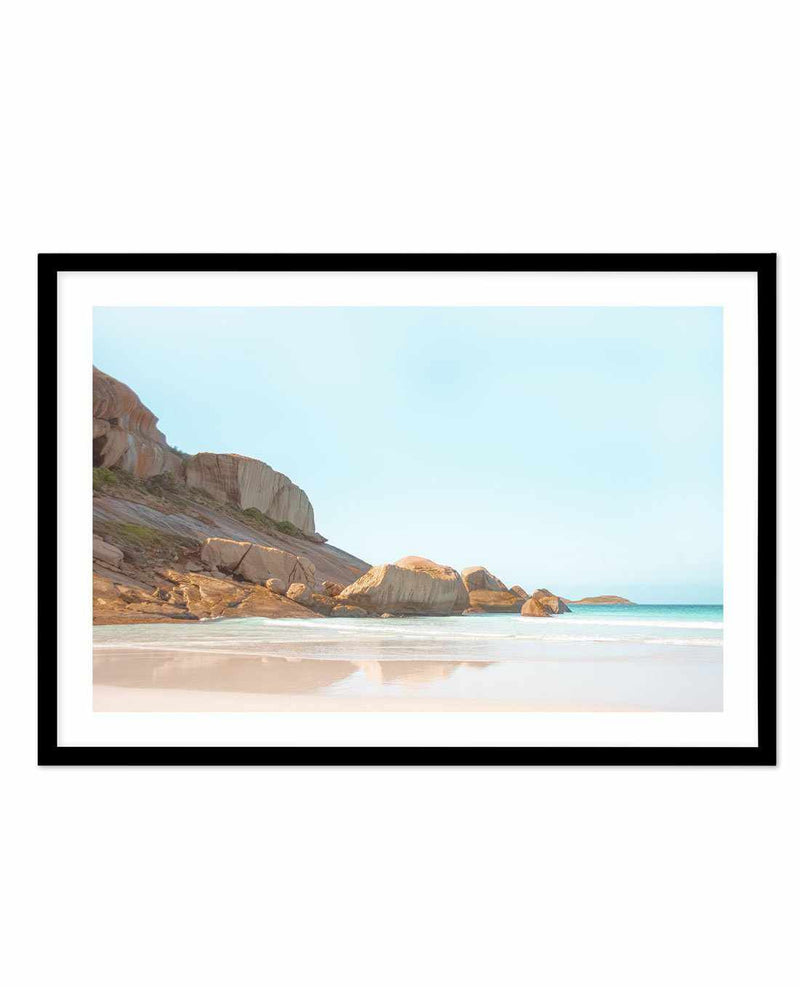 Firsties Beach, Esperance Art Print-PRINT-Olive et Oriel-Olive et Oriel-A5 | 5.8" x 8.3" | 14.8 x 21cm-Black-With White Border-Buy-Australian-Art-Prints-Online-with-Olive-et-Oriel-Your-Artwork-Specialists-Austrailia-Decorate-With-Coastal-Photo-Wall-Art-Prints-From-Our-Beach-House-Artwork-Collection-Fine-Poster-and-Framed-Artwork