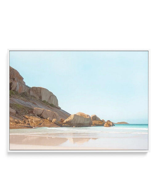 Firsties Beach, Esperance | Framed Canvas-CANVAS-You can shop wall art online with Olive et Oriel for everything from abstract art to fun kids wall art. Our beautiful modern art prints and canvas art are available from large canvas prints to wall art paintings and our proudly Australian artwork collection offers only the highest quality framed large wall art and canvas art Australia - You can buy fashion photography prints or Hampton print posters and paintings on canvas from Olive et Oriel and 