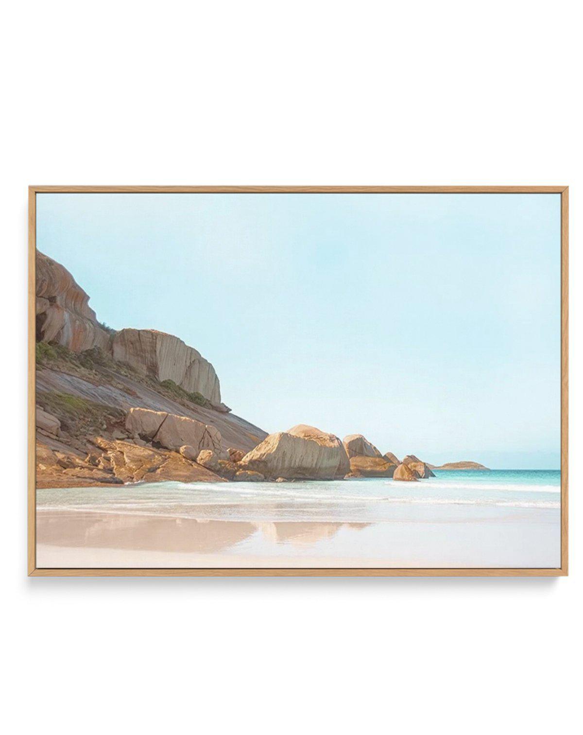 Firsties Beach, Esperance | Framed Canvas-CANVAS-You can shop wall art online with Olive et Oriel for everything from abstract art to fun kids wall art. Our beautiful modern art prints and canvas art are available from large canvas prints to wall art paintings and our proudly Australian artwork collection offers only the highest quality framed large wall art and canvas art Australia - You can buy fashion photography prints or Hampton print posters and paintings on canvas from Olive et Oriel and 