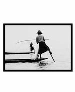 Fisherman I Art Print-PRINT-Olive et Oriel-Olive et Oriel-A5 | 5.8" x 8.3" | 14.8 x 21cm-Black-With White Border-Buy-Australian-Art-Prints-Online-with-Olive-et-Oriel-Your-Artwork-Specialists-Austrailia-Decorate-With-Coastal-Photo-Wall-Art-Prints-From-Our-Beach-House-Artwork-Collection-Fine-Poster-and-Framed-Artwork