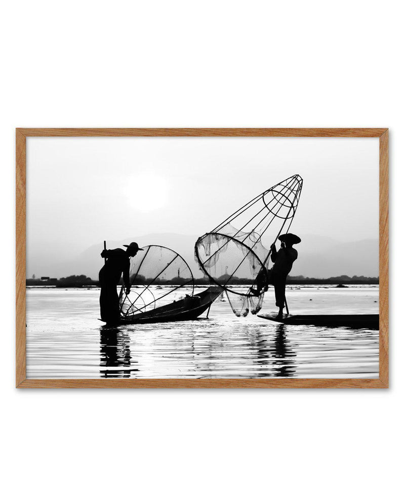 Fisherman II Art Print-PRINT-Olive et Oriel-Olive et Oriel-50x70 cm | 19.6" x 27.5"-Walnut-With White Border-Buy-Australian-Art-Prints-Online-with-Olive-et-Oriel-Your-Artwork-Specialists-Austrailia-Decorate-With-Coastal-Photo-Wall-Art-Prints-From-Our-Beach-House-Artwork-Collection-Fine-Poster-and-Framed-Artwork