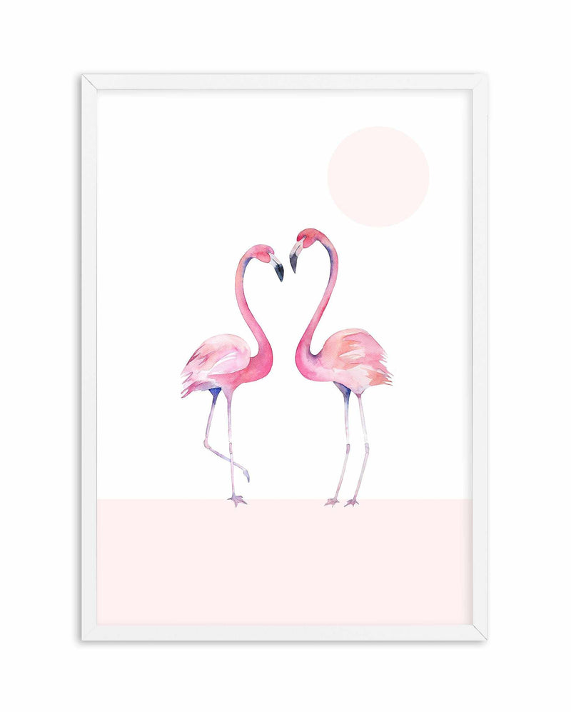 Flamingo I Art Print-PRINT-Olive et Oriel-Olive et Oriel-A5 | 5.8" x 8.3" | 14.8 x 21cm-White-With White Border-Buy-Australian-Art-Prints-Online-with-Olive-et-Oriel-Your-Artwork-Specialists-Austrailia-Decorate-With-Coastal-Photo-Wall-Art-Prints-From-Our-Beach-House-Artwork-Collection-Fine-Poster-and-Framed-Artwork