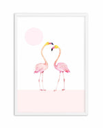 Flamingo II Art Print-PRINT-Olive et Oriel-Olive et Oriel-A5 | 5.8" x 8.3" | 14.8 x 21cm-White-With White Border-Buy-Australian-Art-Prints-Online-with-Olive-et-Oriel-Your-Artwork-Specialists-Austrailia-Decorate-With-Coastal-Photo-Wall-Art-Prints-From-Our-Beach-House-Artwork-Collection-Fine-Poster-and-Framed-Artwork
