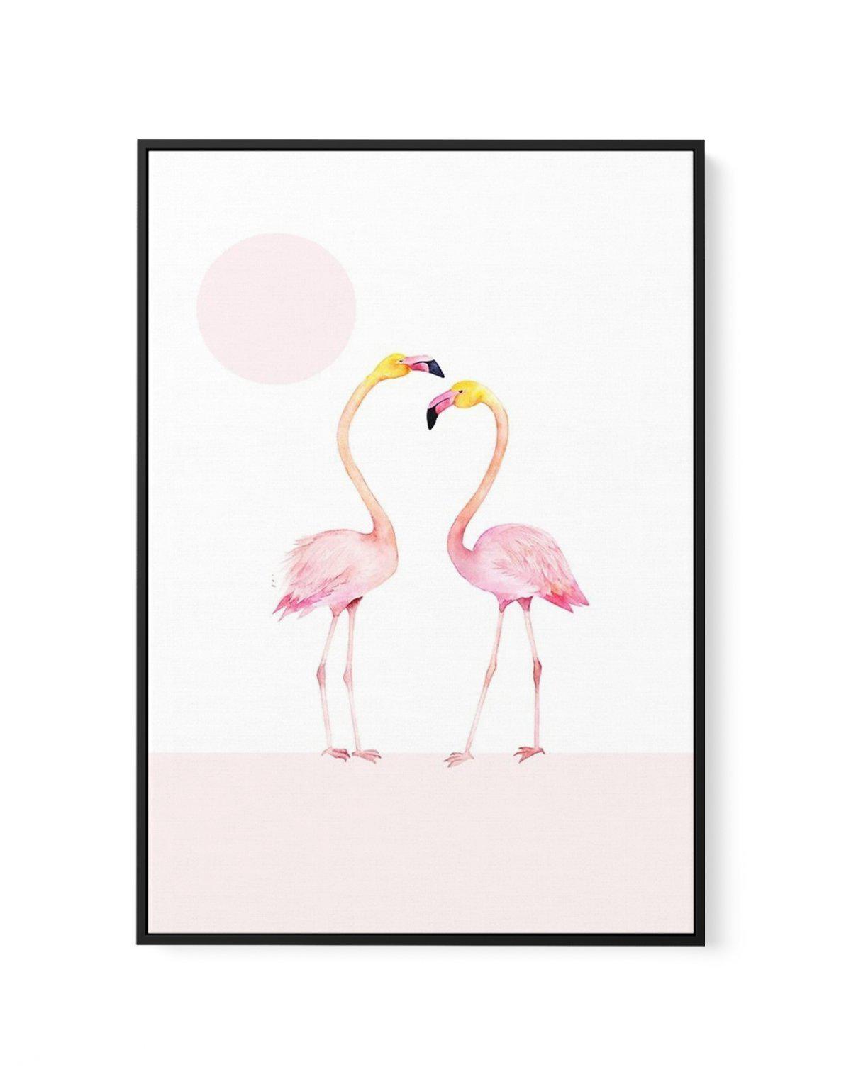 Flamingo II | Framed Canvas-CANVAS-You can shop wall art online with Olive et Oriel for everything from abstract art to fun kids wall art. Our beautiful modern art prints and canvas art are available from large canvas prints to wall art paintings and our proudly Australian artwork collection offers only the highest quality framed large wall art and canvas art Australia - You can buy fashion photography prints or Hampton print posters and paintings on canvas from Olive et Oriel and have them deli