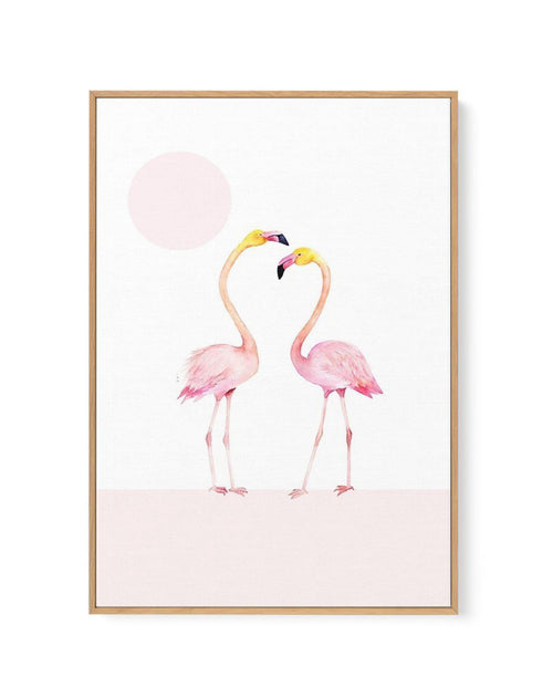Flamingo II | Framed Canvas-CANVAS-You can shop wall art online with Olive et Oriel for everything from abstract art to fun kids wall art. Our beautiful modern art prints and canvas art are available from large canvas prints to wall art paintings and our proudly Australian artwork collection offers only the highest quality framed large wall art and canvas art Australia - You can buy fashion photography prints or Hampton print posters and paintings on canvas from Olive et Oriel and have them deli