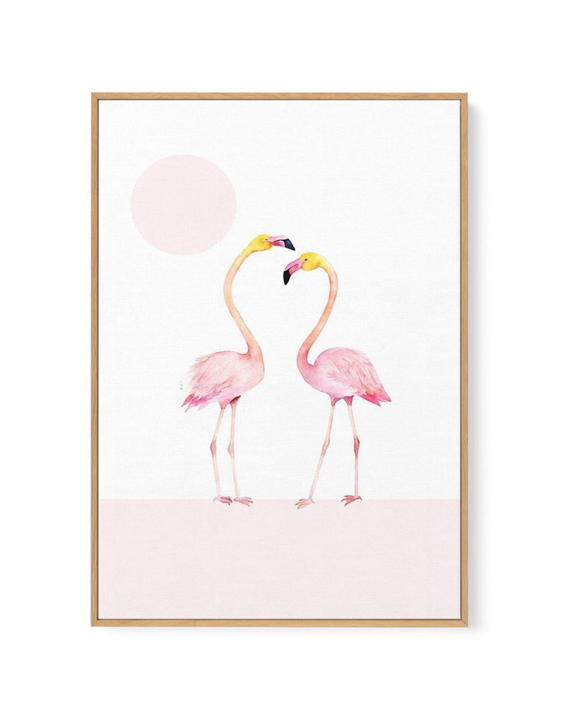 Flamingo II | Framed Canvas-CANVAS-You can shop wall art online with Olive et Oriel for everything from abstract art to fun kids wall art. Our beautiful modern art prints and canvas art are available from large canvas prints to wall art paintings and our proudly Australian artwork collection offers only the highest quality framed large wall art and canvas art Australia - You can buy fashion photography prints or Hampton print posters and paintings on canvas from Olive et Oriel and have them deli
