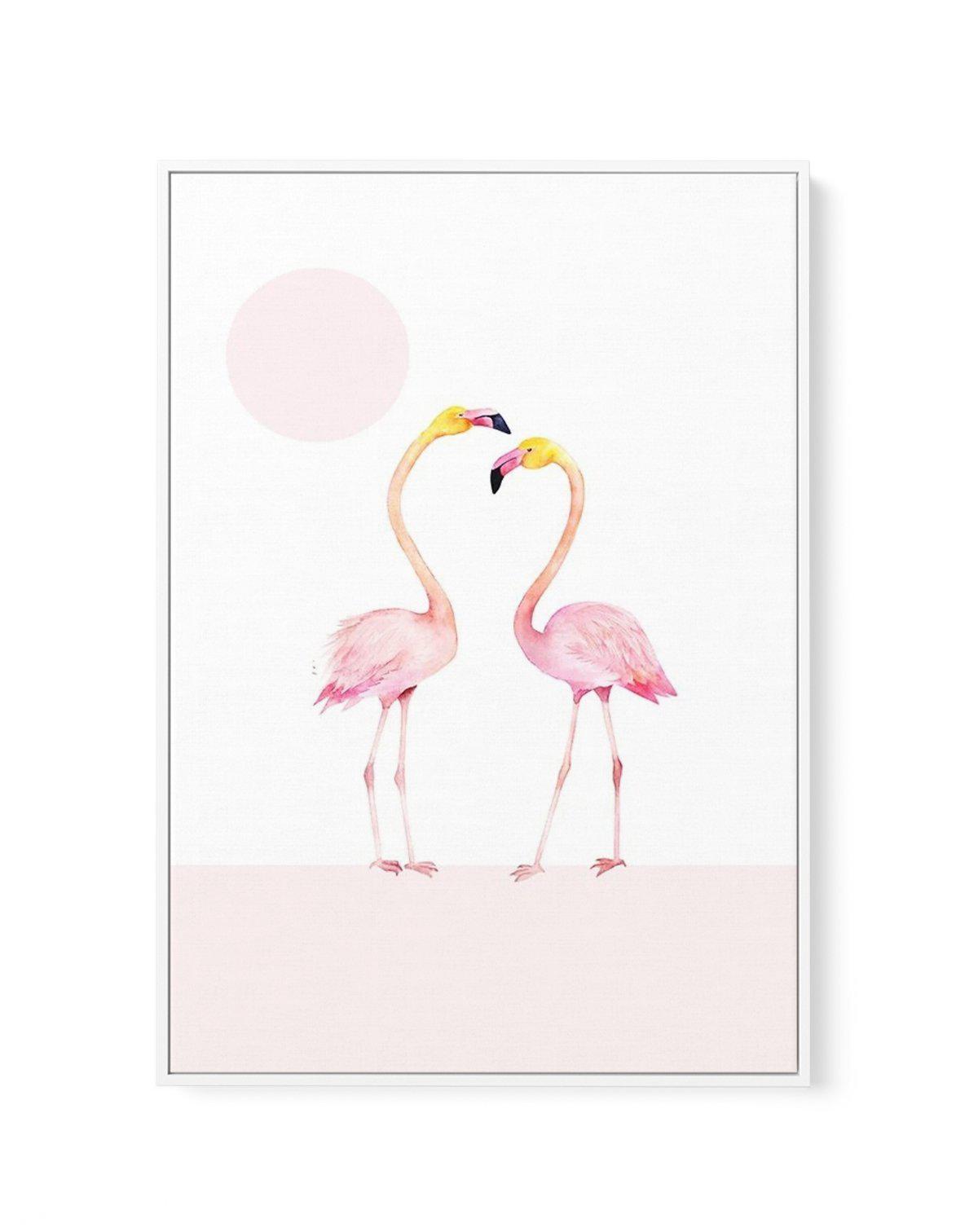 Flamingo II | Framed Canvas-CANVAS-You can shop wall art online with Olive et Oriel for everything from abstract art to fun kids wall art. Our beautiful modern art prints and canvas art are available from large canvas prints to wall art paintings and our proudly Australian artwork collection offers only the highest quality framed large wall art and canvas art Australia - You can buy fashion photography prints or Hampton print posters and paintings on canvas from Olive et Oriel and have them deli