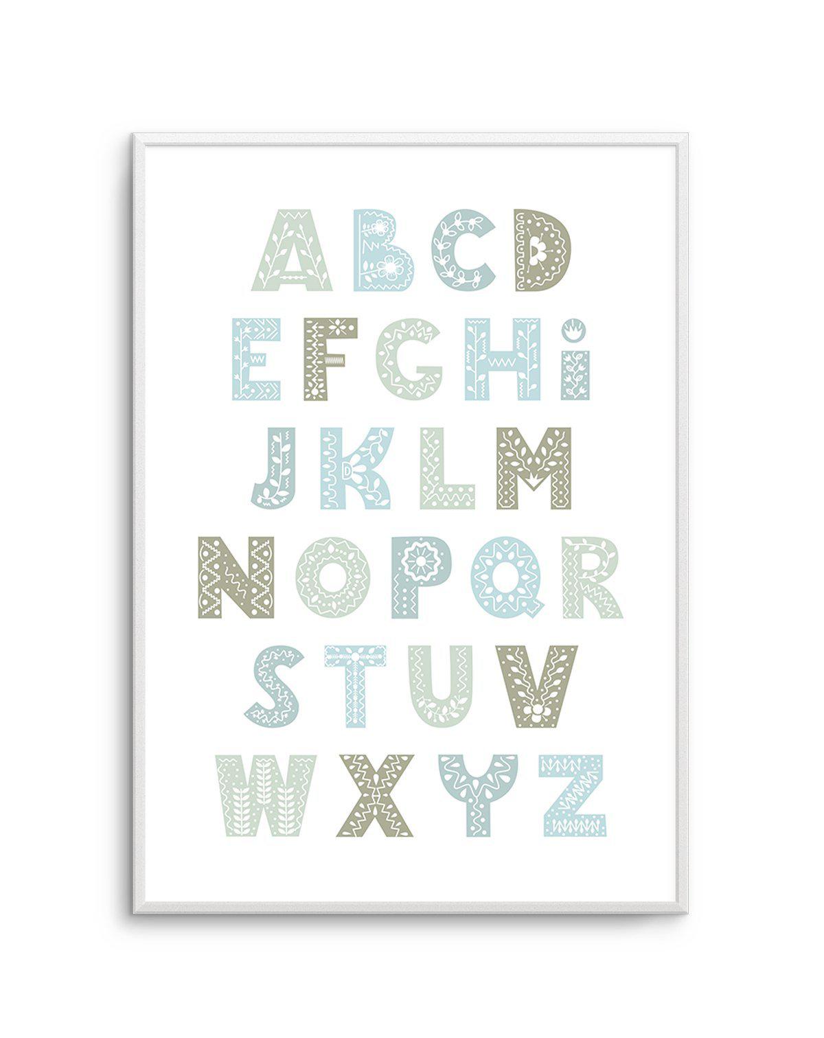 Fleur Alphabet | Bondi Art Print-PRINT-Olive et Oriel-Olive et Oriel-A5 | 5.8" x 8.3" | 14.8 x 21cm-Unframed Art Print-With White Border-Buy-Australian-Art-Prints-Online-with-Olive-et-Oriel-Your-Artwork-Specialists-Austrailia-Decorate-With-Coastal-Photo-Wall-Art-Prints-From-Our-Beach-House-Artwork-Collection-Fine-Poster-and-Framed-Artwork