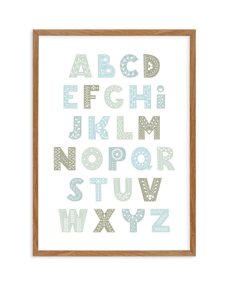 Fleur Alphabet | Bondi Art Print-PRINT-Olive et Oriel-Olive et Oriel-Buy-Australian-Art-Prints-Online-with-Olive-et-Oriel-Your-Artwork-Specialists-Austrailia-Decorate-With-Coastal-Photo-Wall-Art-Prints-From-Our-Beach-House-Artwork-Collection-Fine-Poster-and-Framed-Artwork