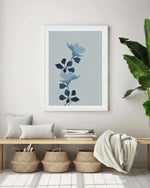 Fleur Graphique I | Blue Art Print-PRINT-Olive et Oriel-Olive et Oriel-Buy-Australian-Art-Prints-Online-with-Olive-et-Oriel-Your-Artwork-Specialists-Austrailia-Decorate-With-Coastal-Photo-Wall-Art-Prints-From-Our-Beach-House-Artwork-Collection-Fine-Poster-and-Framed-Artwork