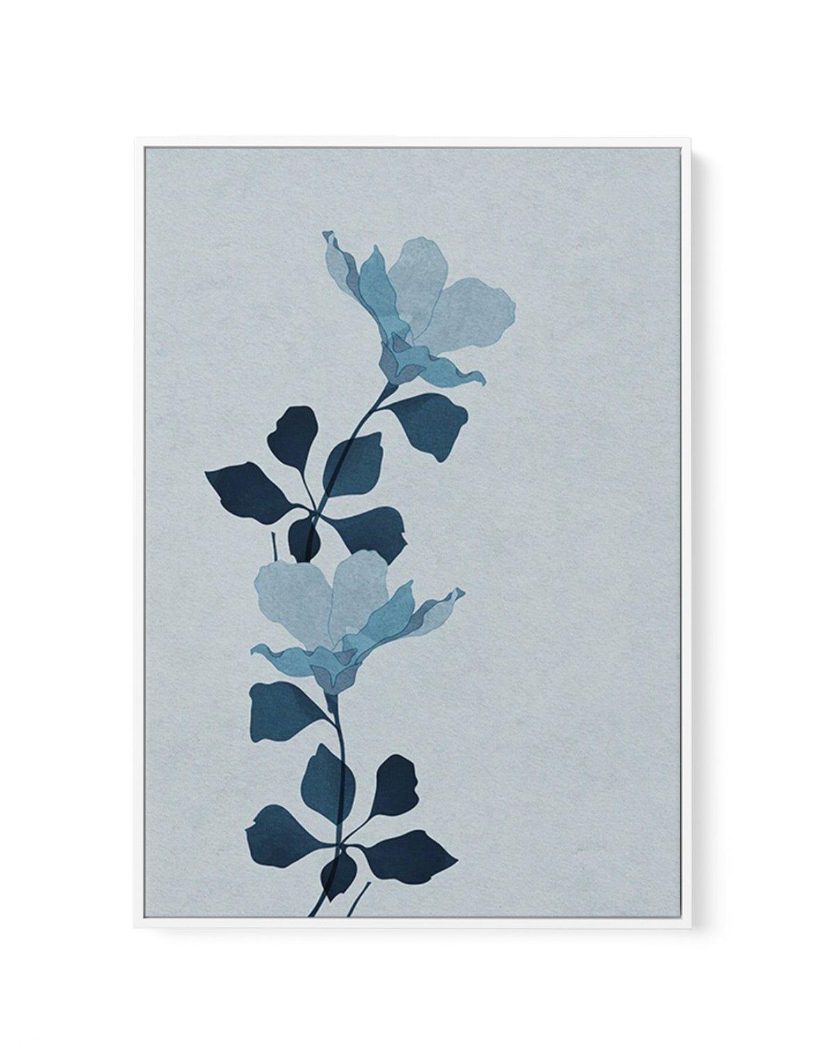 Fleur Graphique I | Blue | Framed Canvas-CANVAS-You can shop wall art online with Olive et Oriel for everything from abstract art to fun kids wall art. Our beautiful modern art prints and canvas art are available from large canvas prints to wall art paintings and our proudly Australian artwork collection offers only the highest quality framed large wall art and canvas art Australia - You can buy fashion photography prints or Hampton print posters and paintings on canvas from Olive et Oriel and h