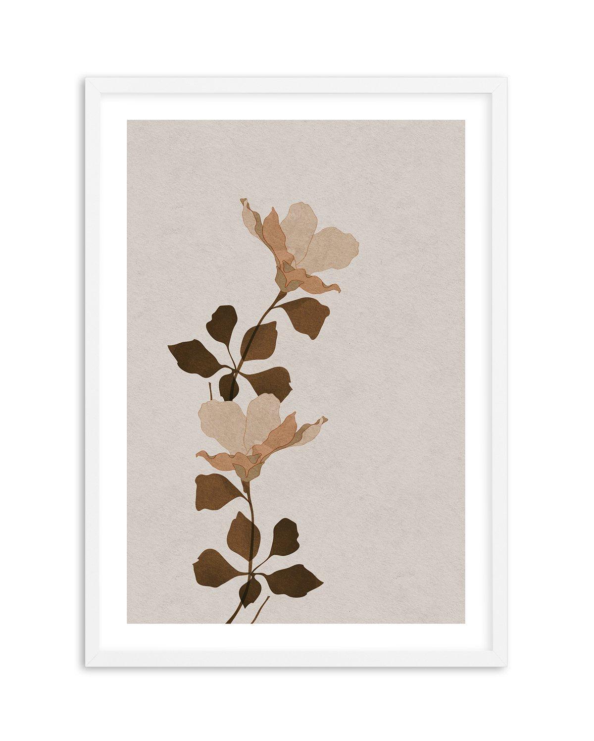 Fleur Graphique I | Brown Art Print-PRINT-Olive et Oriel-Olive et Oriel-A4 | 8.3" x 11.7" | 21 x 29.7cm-White-With White Border-Buy-Australian-Art-Prints-Online-with-Olive-et-Oriel-Your-Artwork-Specialists-Austrailia-Decorate-With-Coastal-Photo-Wall-Art-Prints-From-Our-Beach-House-Artwork-Collection-Fine-Poster-and-Framed-Artwork