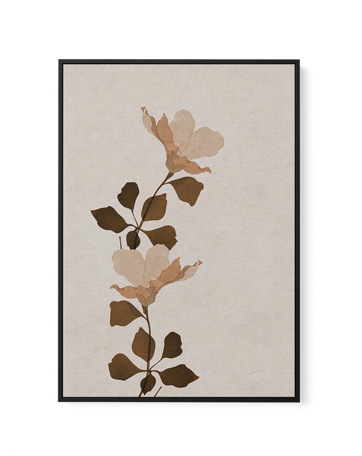 Fleur Graphique I | Brown | Framed Canvas-CANVAS-You can shop wall art online with Olive et Oriel for everything from abstract art to fun kids wall art. Our beautiful modern art prints and canvas art are available from large canvas prints to wall art paintings and our proudly Australian artwork collection offers only the highest quality framed large wall art and canvas art Australia - You can buy fashion photography prints or Hampton print posters and paintings on canvas from Olive et Oriel and 