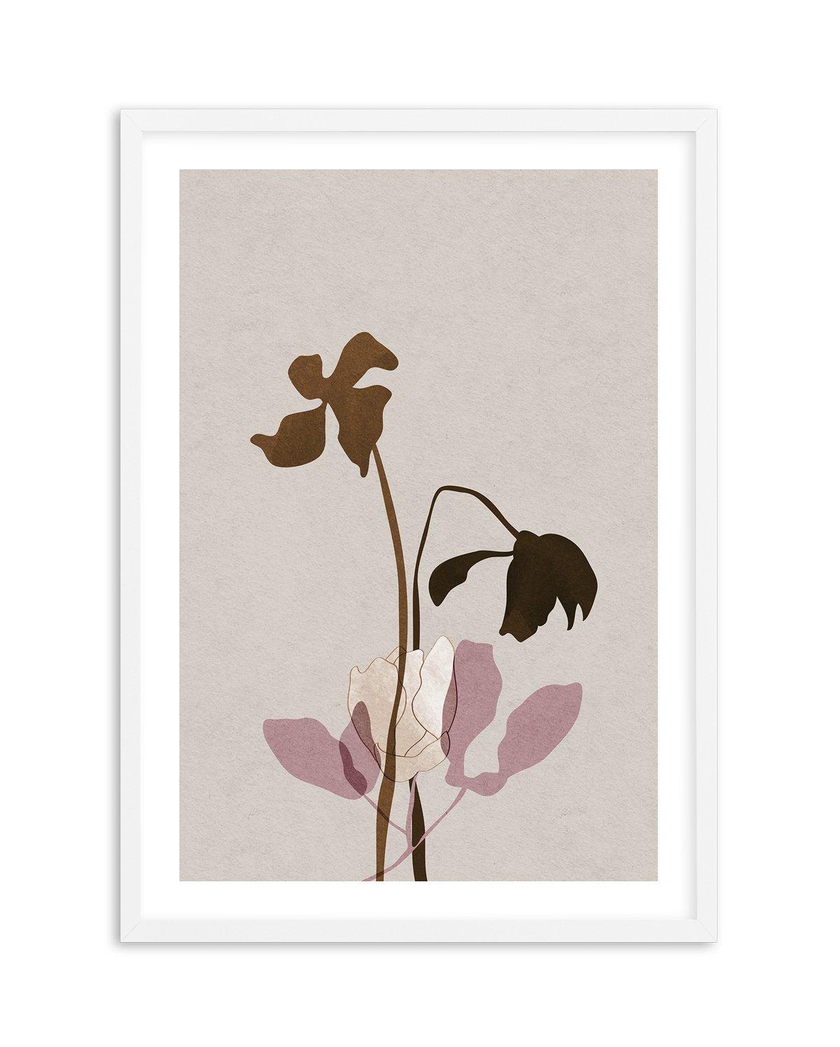 Fleur Graphique II | Brown Art Print-PRINT-Olive et Oriel-Olive et Oriel-A4 | 8.3" x 11.7" | 21 x 29.7cm-White-With White Border-Buy-Australian-Art-Prints-Online-with-Olive-et-Oriel-Your-Artwork-Specialists-Austrailia-Decorate-With-Coastal-Photo-Wall-Art-Prints-From-Our-Beach-House-Artwork-Collection-Fine-Poster-and-Framed-Artwork