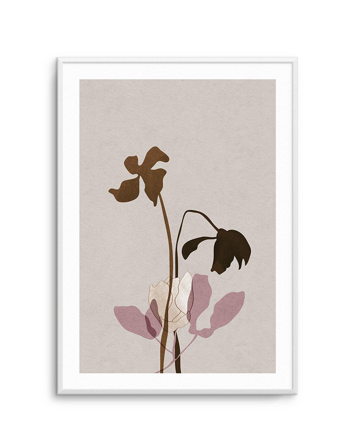 Fleur Graphique II | Brown Art Print-PRINT-Olive et Oriel-Olive et Oriel-A4 | 8.3" x 11.7" | 21 x 29.7cm-Unframed Art Print-With White Border-Buy-Australian-Art-Prints-Online-with-Olive-et-Oriel-Your-Artwork-Specialists-Austrailia-Decorate-With-Coastal-Photo-Wall-Art-Prints-From-Our-Beach-House-Artwork-Collection-Fine-Poster-and-Framed-Artwork