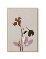 Fleur Graphique II | Brown | Framed Canvas-CANVAS-You can shop wall art online with Olive et Oriel for everything from abstract art to fun kids wall art. Our beautiful modern art prints and canvas art are available from large canvas prints to wall art paintings and our proudly Australian artwork collection offers only the highest quality framed large wall art and canvas art Australia - You can buy fashion photography prints or Hampton print posters and paintings on canvas from Olive et Oriel and