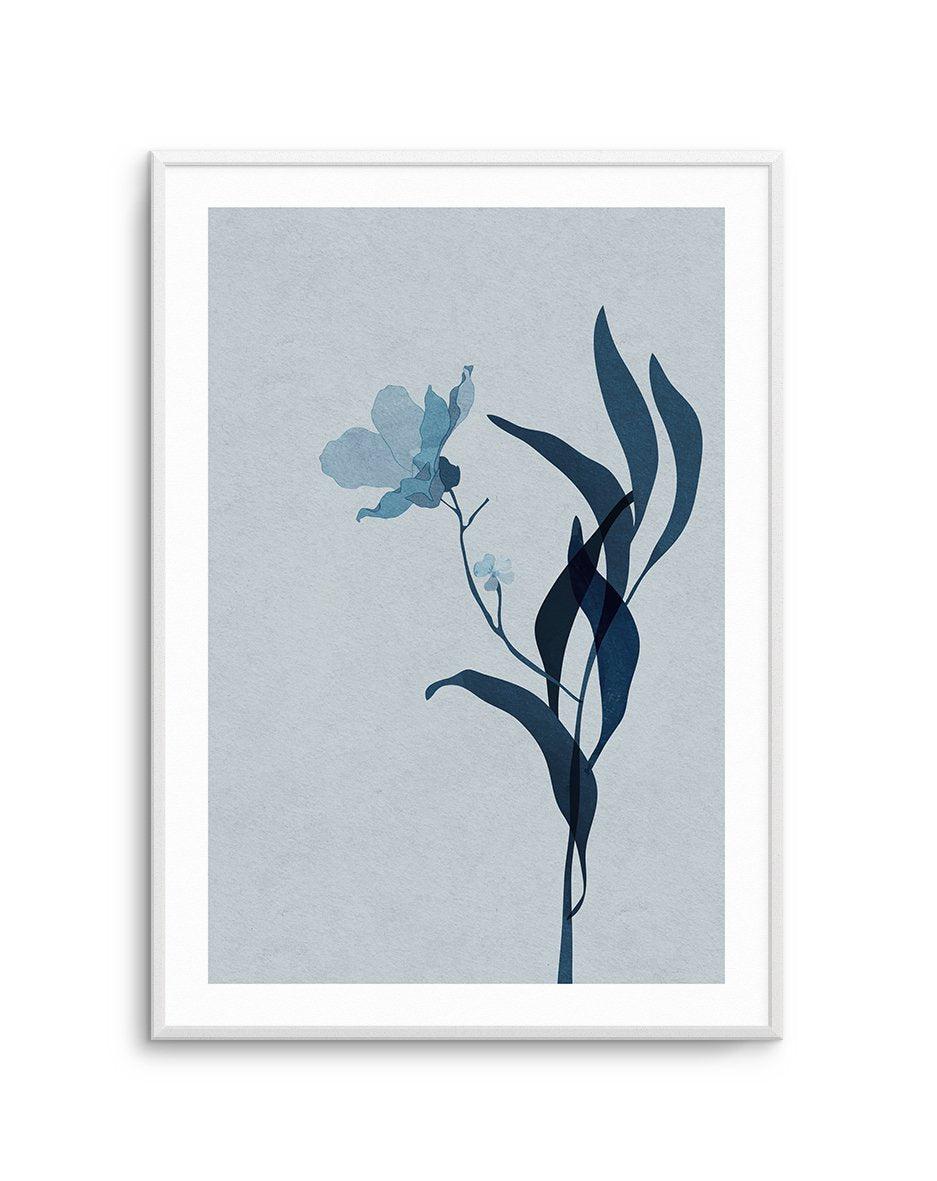 Fleur Graphique III | Blue Art Print-PRINT-Olive et Oriel-Olive et Oriel-A5 | 5.8" x 8.3" | 14.8 x 21cm-Unframed Art Print-With White Border-Buy-Australian-Art-Prints-Online-with-Olive-et-Oriel-Your-Artwork-Specialists-Austrailia-Decorate-With-Coastal-Photo-Wall-Art-Prints-From-Our-Beach-House-Artwork-Collection-Fine-Poster-and-Framed-Artwork