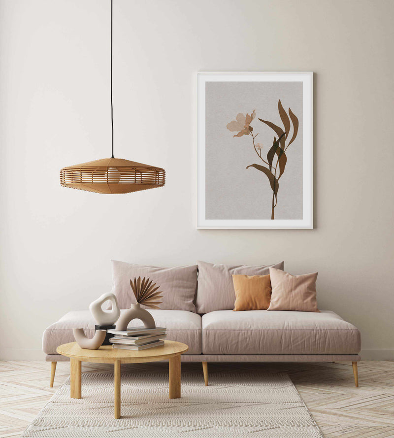 Fleur Graphique III | Brown Art Print-PRINT-Olive et Oriel-Olive et Oriel-Buy-Australian-Art-Prints-Online-with-Olive-et-Oriel-Your-Artwork-Specialists-Austrailia-Decorate-With-Coastal-Photo-Wall-Art-Prints-From-Our-Beach-House-Artwork-Collection-Fine-Poster-and-Framed-Artwork