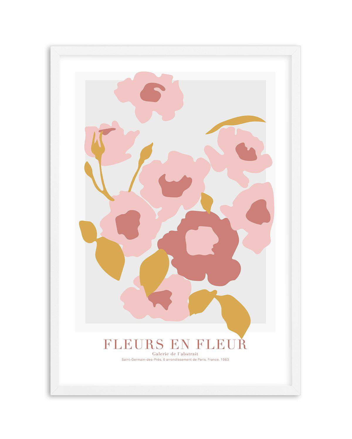 Fleurs en Fleur Art Print-PRINT-Olive et Oriel-Olive et Oriel-A4 | 8.3" x 11.7" | 21 x 29.7cm-White-With White Border-Buy-Australian-Art-Prints-Online-with-Olive-et-Oriel-Your-Artwork-Specialists-Austrailia-Decorate-With-Coastal-Photo-Wall-Art-Prints-From-Our-Beach-House-Artwork-Collection-Fine-Poster-and-Framed-Artwork