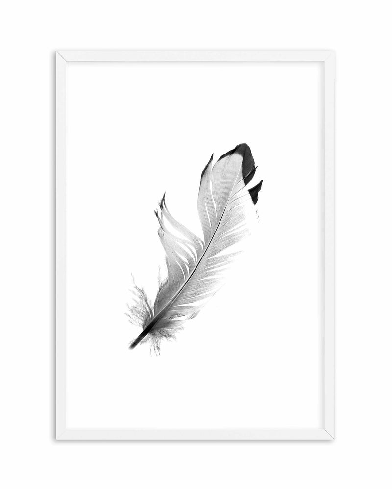 Floating Feather Art Print-PRINT-Olive et Oriel-Olive et Oriel-A5 | 5.8" x 8.3" | 14.8 x 21cm-White-With White Border-Buy-Australian-Art-Prints-Online-with-Olive-et-Oriel-Your-Artwork-Specialists-Austrailia-Decorate-With-Coastal-Photo-Wall-Art-Prints-From-Our-Beach-House-Artwork-Collection-Fine-Poster-and-Framed-Artwork