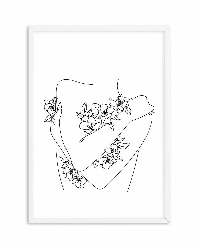 Flower Girl Art Print-PRINT-Olive et Oriel-Olive et Oriel-A4 | 8.3" x 11.7" | 21 x 29.7cm-White-With White Border-Buy-Australian-Art-Prints-Online-with-Olive-et-Oriel-Your-Artwork-Specialists-Austrailia-Decorate-With-Coastal-Photo-Wall-Art-Prints-From-Our-Beach-House-Artwork-Collection-Fine-Poster-and-Framed-Artwork