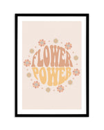 Flower Power Art Print-PRINT-Olive et Oriel-Olive et Oriel-A5 | 5.8" x 8.3" | 14.8 x 21cm-Black-With White Border-Buy-Australian-Art-Prints-Online-with-Olive-et-Oriel-Your-Artwork-Specialists-Austrailia-Decorate-With-Coastal-Photo-Wall-Art-Prints-From-Our-Beach-House-Artwork-Collection-Fine-Poster-and-Framed-Artwork