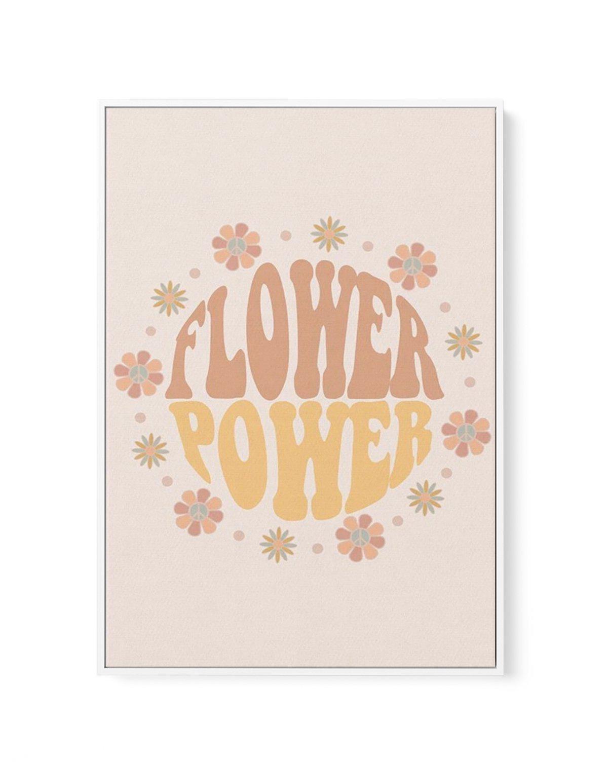 Flower Power | Framed Canvas-CANVAS-You can shop wall art online with Olive et Oriel for everything from abstract art to fun kids wall art. Our beautiful modern art prints and canvas art are available from large canvas prints to wall art paintings and our proudly Australian artwork collection offers only the highest quality framed large wall art and canvas art Australia - You can buy fashion photography prints or Hampton print posters and paintings on canvas from Olive et Oriel and have them del